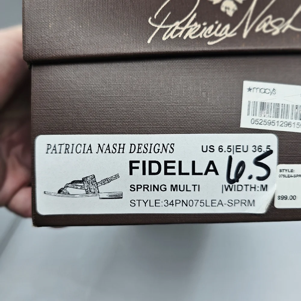 Patricia Nash Fidella Spring Multi Sandals - Picture 13 of 15